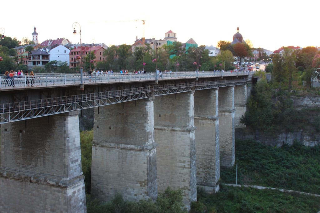 Kamyanets-Podilskyi, panoramic bridge