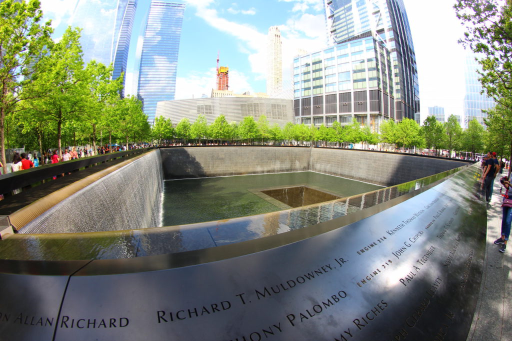 USA, New York, 9/11 memorial