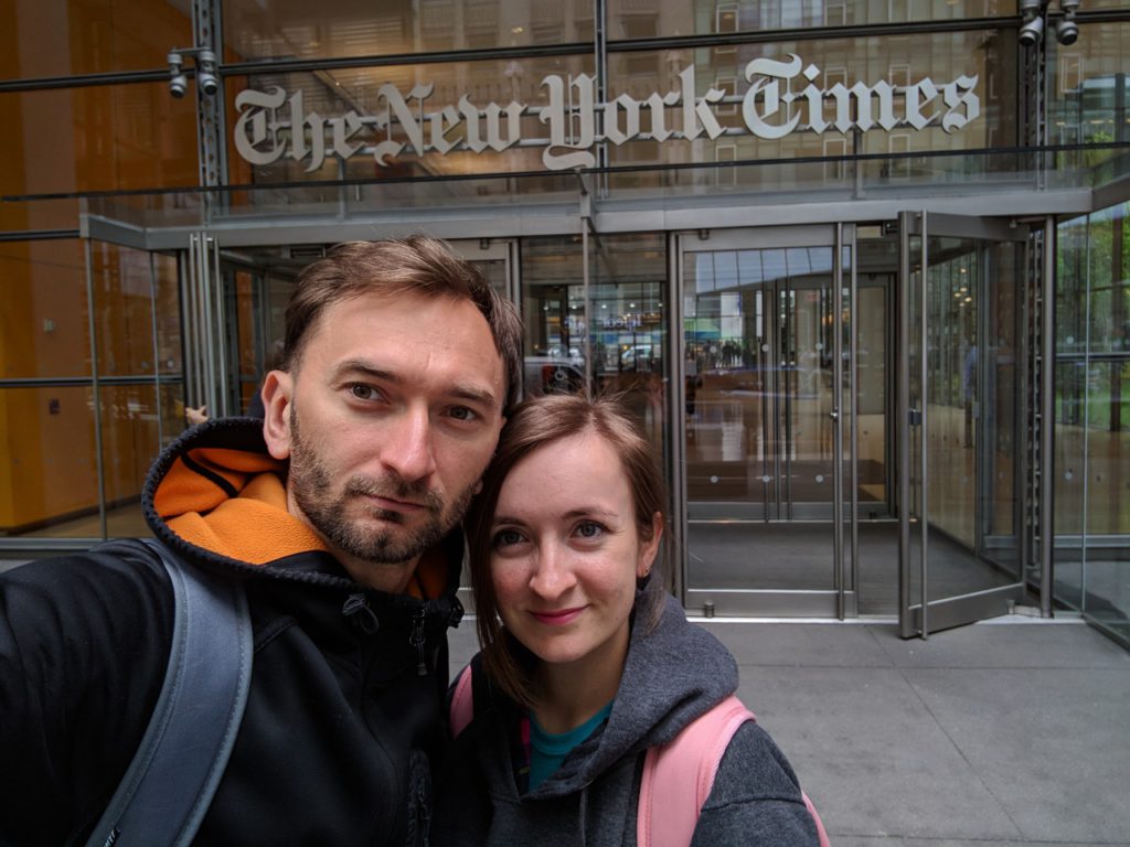 USA, New York City, New York Times