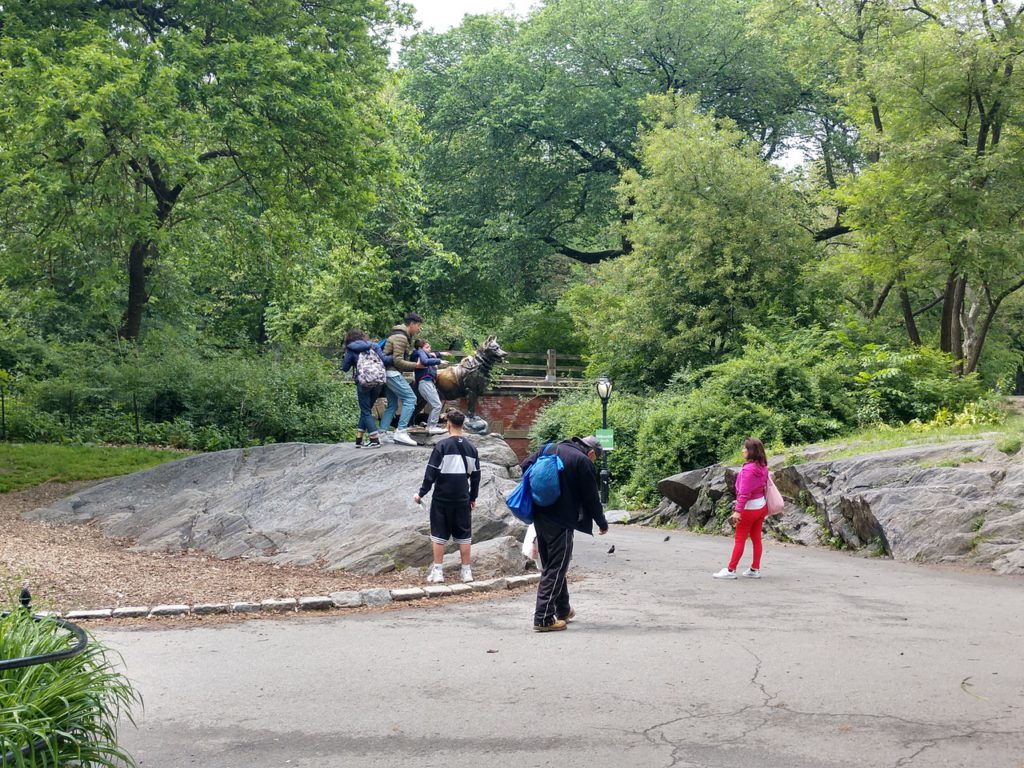 USA, New York, Central Park, Balto monument